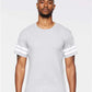 LAT 6937 Unisex Football Fine Jersey Tee - Front view