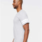 LAT 6937 Unisex Football Fine Jersey Tee - Side view
