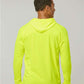 Badger 4105 Unisex B-Core Hooded Long Sleeve T-Shirt - Back view