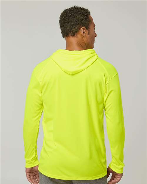 Badger 4105 Unisex B-Core Hooded Long Sleeve T-Shirt - Back view