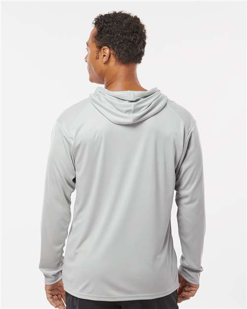 Badger 4105 Unisex B-Core Hooded Long Sleeve T-Shirt - Back view