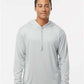 Badger 4105 Unisex B-Core Hooded Long Sleeve T-Shirt - Front view