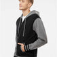 Independent Trading Co. IND45UVZ Unisex Heavyweight Varsity Full-Zip Hooded Sweatshirt - Side view