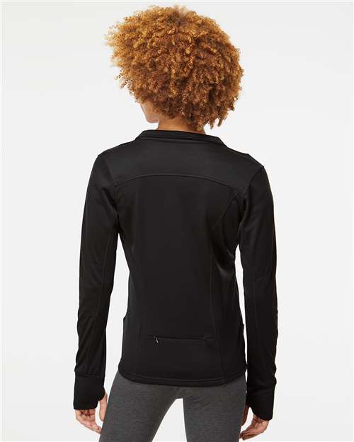 Independent Trading Co. EXP60PAZ Women's Poly-Tech Full-Zip Track Jacket - Back view