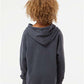 Independent Trading Co. PRM15YSB Youth Lightweight Special Blend Raglan Hooded Sweatshirt - Back view