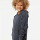 Independent Trading Co. PRM15YSB Youth Lightweight Special Blend Raglan Hooded Sweatshirt - Side view