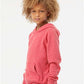 Independent Trading Co. PRM15YSB Youth Lightweight Special Blend Raglan Hooded Sweatshirt - Side view