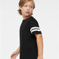 LAT 6137 Youth Football Fine Jersey Tee - Side view