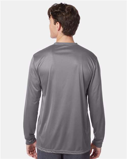 Hanes 482L Unisex Cool DRI? Long Sleeve Performance T-Shirt - Back view