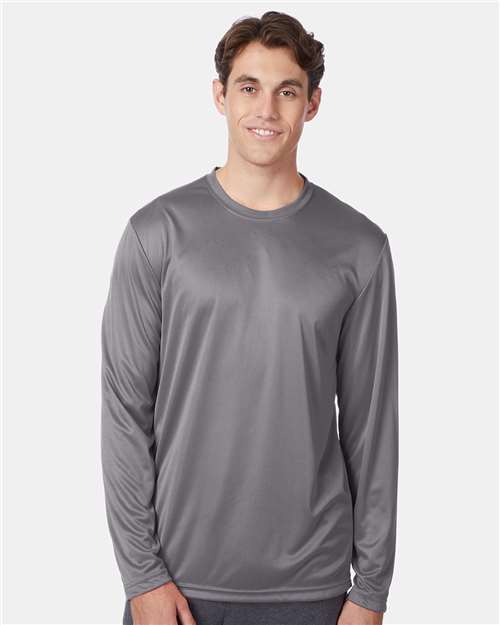 Hanes 482L Unisex Cool DRI? Long Sleeve Performance T-Shirt - Front view
