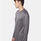 Hanes 482L Unisex Cool DRI? Long Sleeve Performance T-Shirt - Side view