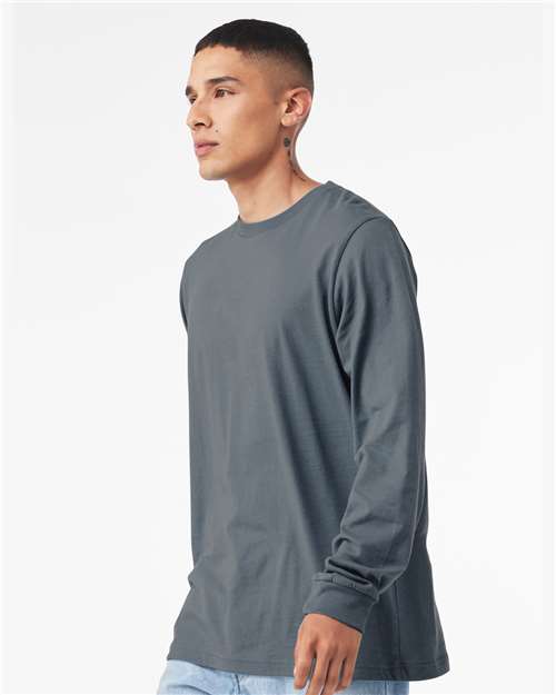 BELLA  CANVAS 3501 Unisex Jersey Long Sleeve Tee - Side view