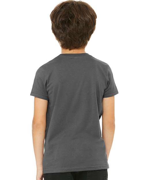 BELLA  CANVAS 3001Y Youth Jersey Tee - Back view