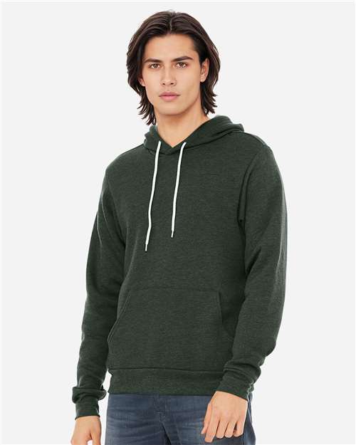 BELLA  CANVAS 3719 Unisex Sponge Fleece Hoodie Sweatshirt - Side view