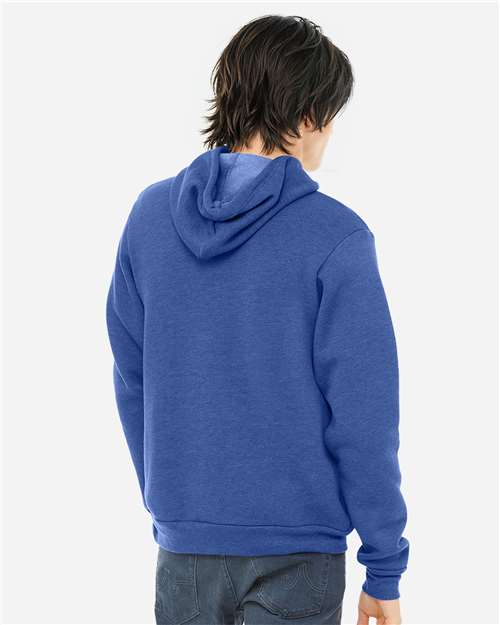 BELLA  CANVAS 3719 Unisex Sponge Fleece Hoodie Sweatshirt - Back view
