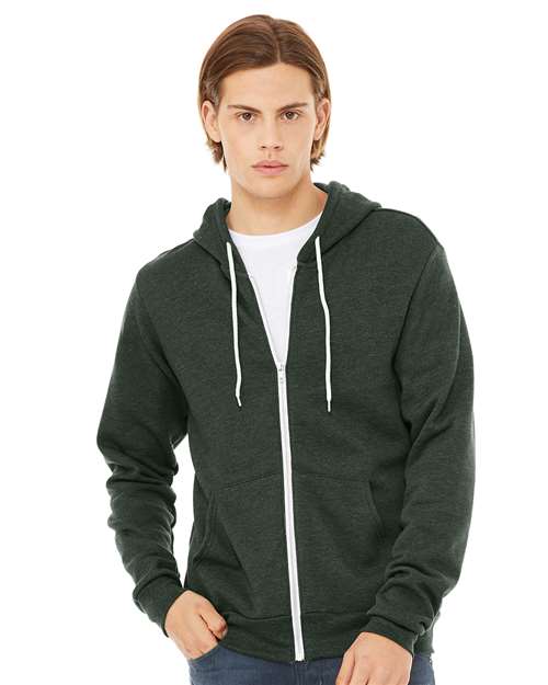 BELLA  CANVAS 3739 Unisex USA-Made High Visibility Hooded Sweatshirt - Front view