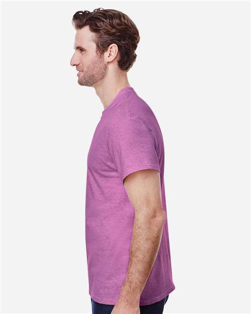 Gildan 5000 Unisex USA-Made Fine Jersey T-Shirt - Side view