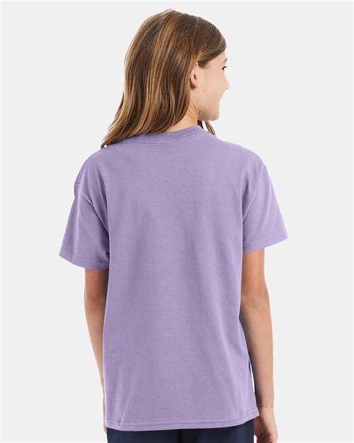 Hanes 5450 Youth Authentic T-Shirt - Back view