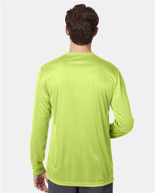 Hanes 482L Unisex Cool DRI? Long Sleeve Performance T-Shirt - Back view