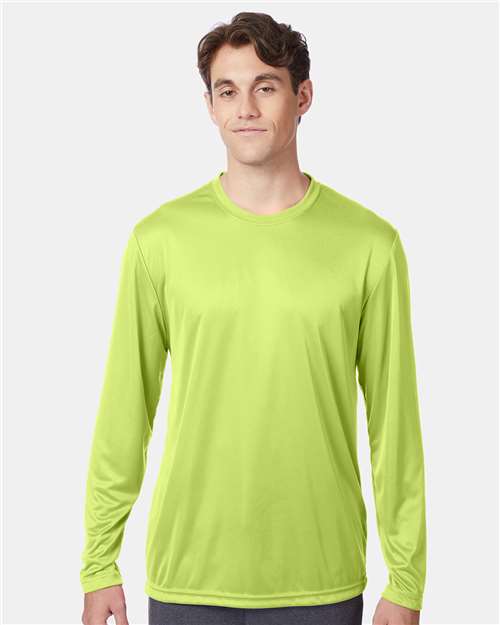 Hanes 482L Unisex Cool DRI? Long Sleeve Performance T-Shirt - Front view