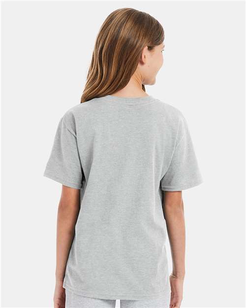 Hanes 498Y Youth Perfect-T T-Shirt - Back view