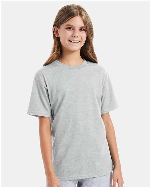 Hanes 498Y Youth Perfect-T T-Shirt - Front view