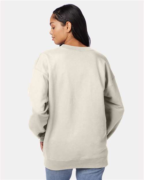 Hanes F260 Unisex Ultimate Cotton? Crewneck Sweatshirt - Back view