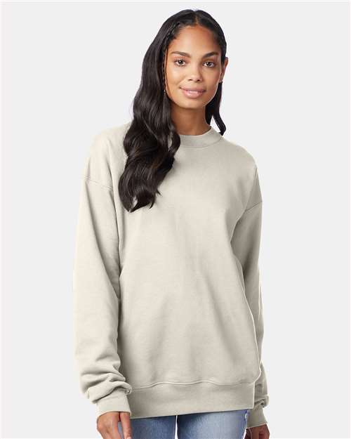 Hanes F260 Unisex Ultimate Cotton? Crewneck Sweatshirt - Front view