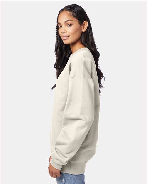 Hanes F260 Unisex Ultimate Cotton? Crewneck Sweatshirt - Side view