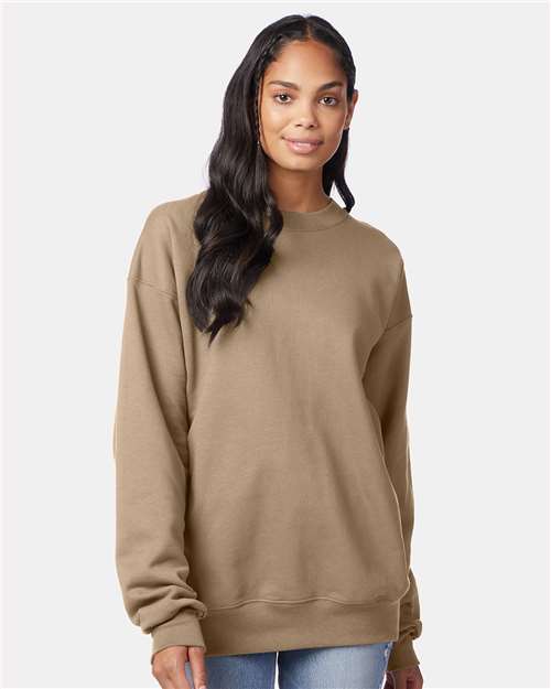 Hanes F260 Unisex Ultimate Cotton? Crewneck Sweatshirt - Front view