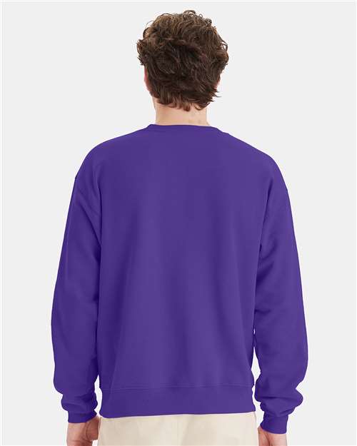 Hanes P160 Unisex EcoSmart? Crewneck Sweatshirt - Back view