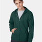 Hanes P180 Unisex EcoSmart? Full-Zip Hooded Sweatshirt - Front view