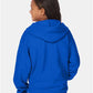 Hanes P480 Youth EcoSmart? Full-Zip Hooded Sweatshirt - Back view