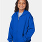 Hanes P480 Youth EcoSmart? Full-Zip Hooded Sweatshirt - Side view
