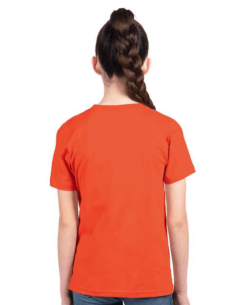 Next Level 3310 Youth Cotton Tee - Back view