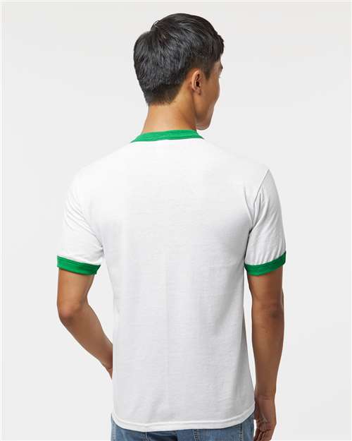 Augusta Sportswear 710 Unisex 50/50 Ringer T-Shirt - Back view