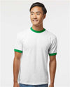 Augusta Sportswear 710 Unisex 50/50 Ringer T-Shirt - Front view