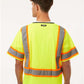 Kishigo 1565-1566 Unisex Class 3 Mesh Zippered Vest - Back view