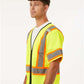 Kishigo 1565-1566 Unisex Class 3 Mesh Zippered Vest - Side view