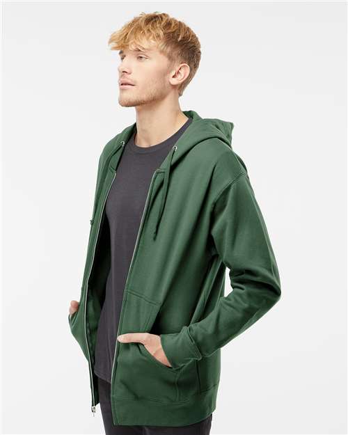 Independent Trading Co. SS4500Z Unisex Midweight Full-Zip Hooded Sweatshirt - Side view