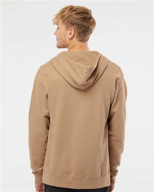Independent Trading Co. SS4500Z Unisex Midweight Full-Zip Hooded Sweatshirt - Back view