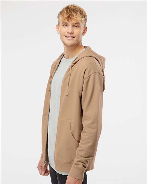 Independent Trading Co. SS4500Z Unisex Midweight Full-Zip Hooded Sweatshirt - Side view