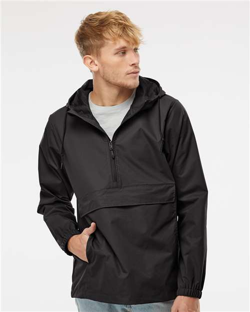 Independent Trading Co. EXP94NAW Men's Nylon Anorak - Front view