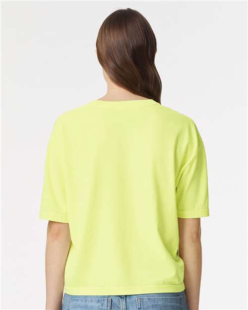 Comfort Colors 3023CL Women's Garment-Dyed Heavyweight Boxy T-Shirt - Back view