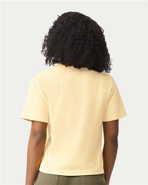 Comfort Colors 3023CL Women's Garment-Dyed Heavyweight Boxy T-Shirt - Back view