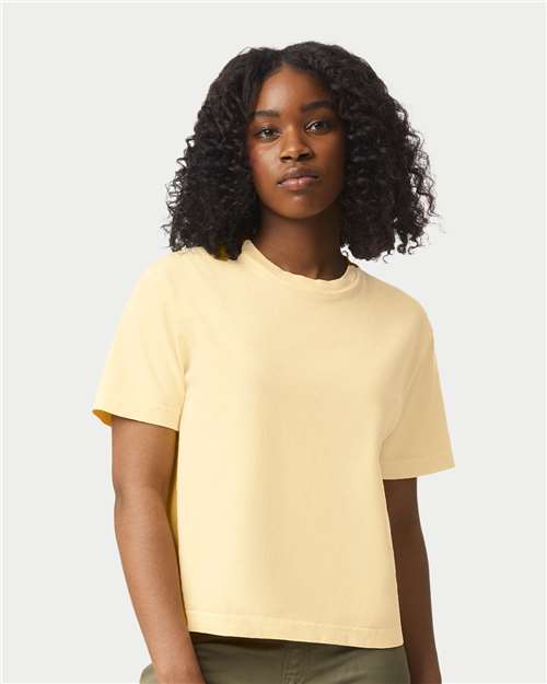 Comfort Colors 3023CL Women's Garment-Dyed Heavyweight Boxy T-Shirt - Front view