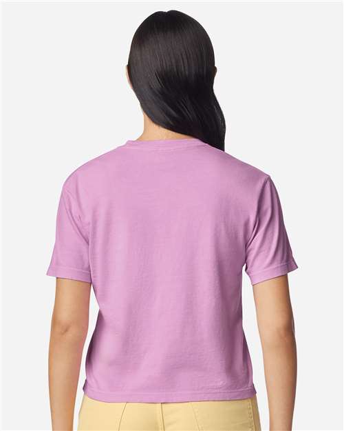 Comfort Colors 3023CL Women's Garment-Dyed Heavyweight Boxy T-Shirt - Back view