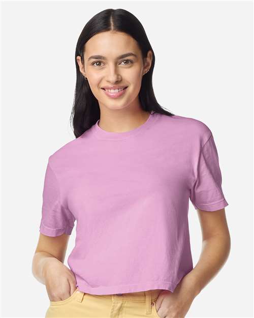 Comfort Colors 3023CL Women's Garment-Dyed Heavyweight Boxy T-Shirt - Front view