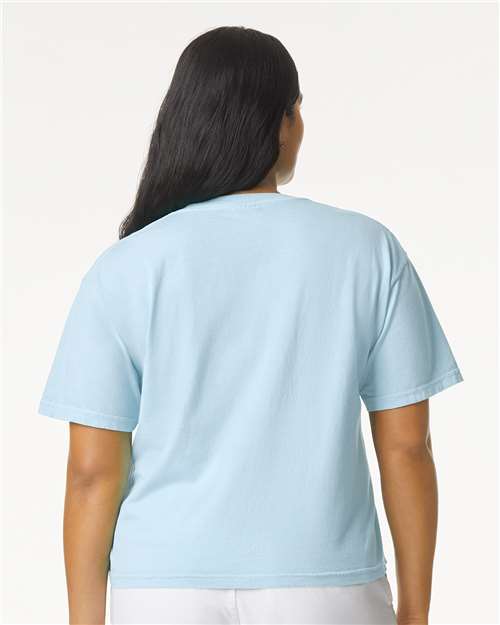 Comfort Colors 3023CL Women's Garment-Dyed Heavyweight Boxy T-Shirt - Back view