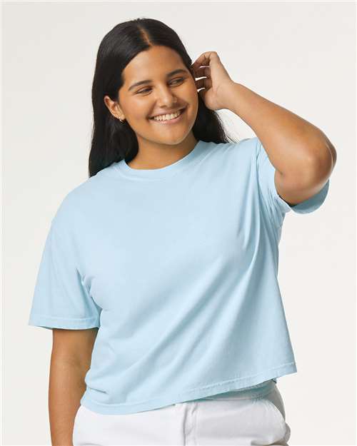 Comfort Colors 3023CL Women's Garment-Dyed Heavyweight Boxy T-Shirt - Front view